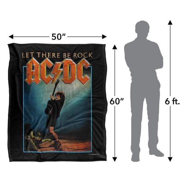 AC/DC Let There Be Rock Silkinpehmeä peitto
