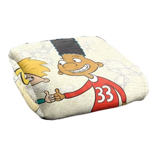 Hey Arnold! Silky Arnold & Gerald Supersoft Blanket