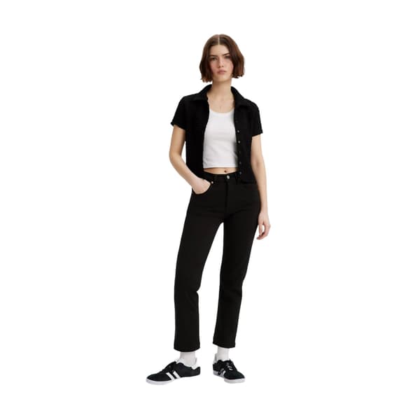 Levis Dam 501 Denim Cropped Jeans