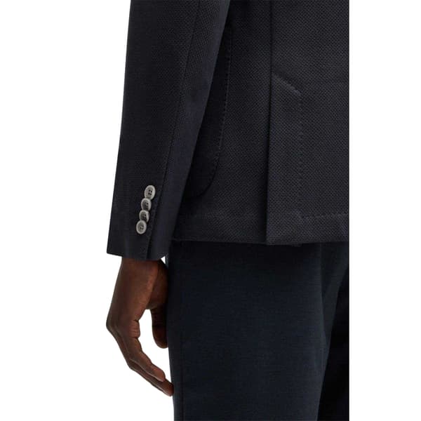 Boss Mens Textured Notch Neck Blazer