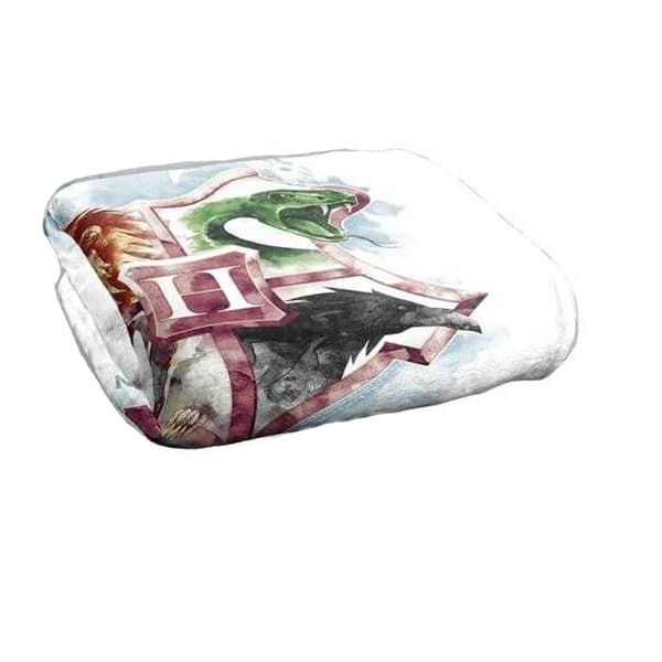 Harry Potter Hogwarts Crest Watercolour Blanket