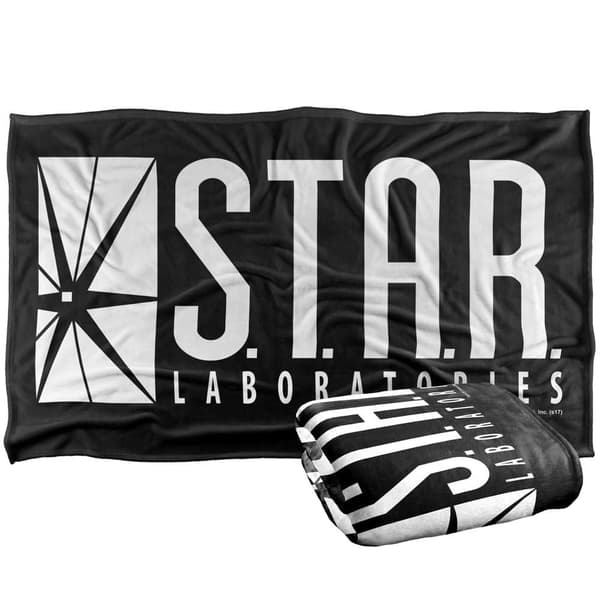 The Flash S.T.A.R. Labs Logo Blanket