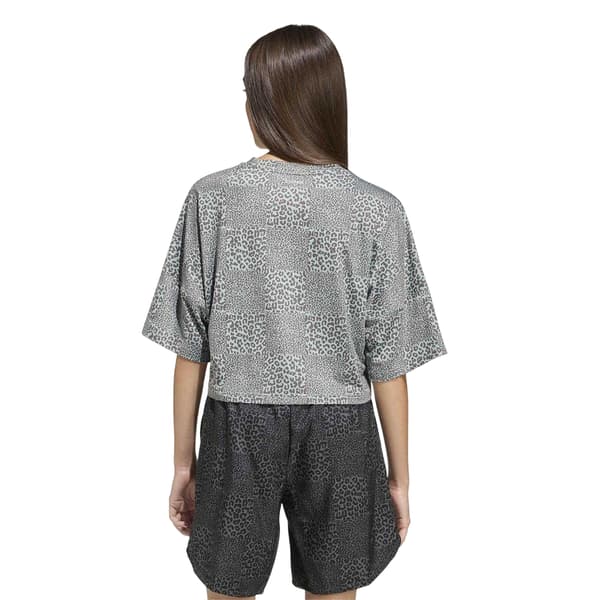 Adidas Piger Leopard Print Crop Top