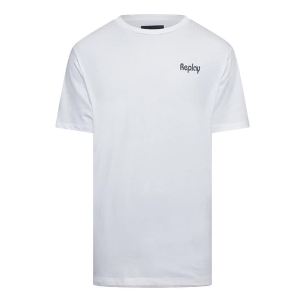 Replay Herr Logotyp Bomull Regular T-shirt
