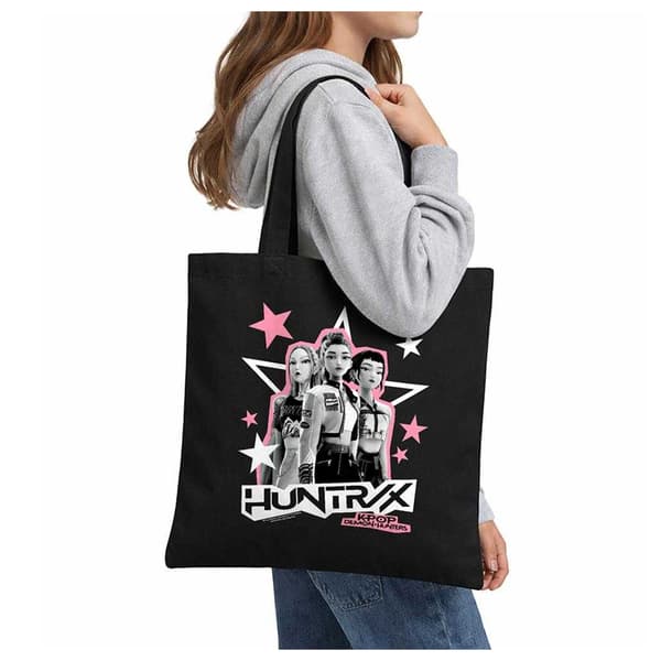 K-Pop Demon Hunters Huntrix Scrapbook Reusable Tote Bag