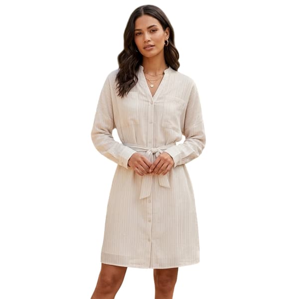 Vero Moda Dam Ines Randig Skjortklänning