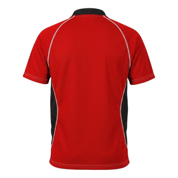 Gilbert Mens Contrast Panel Regular Raglan Rugby Shirt