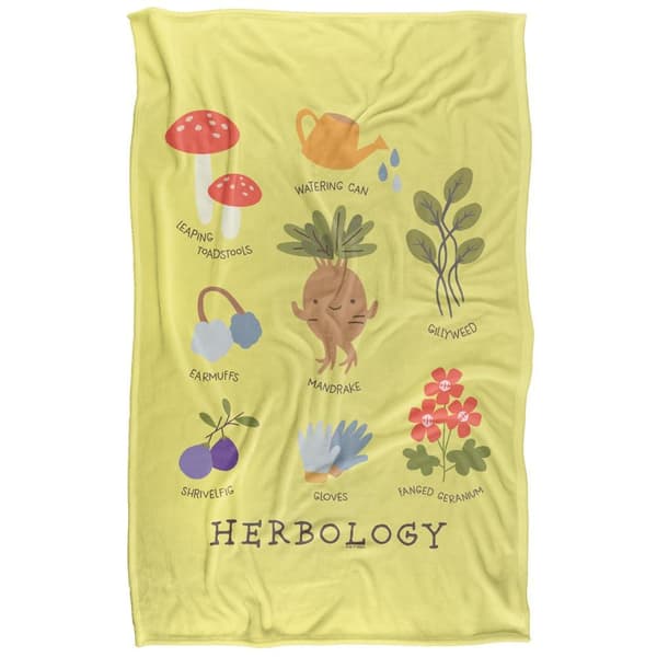Harry Potter Let´s Learn Herbology Blanket