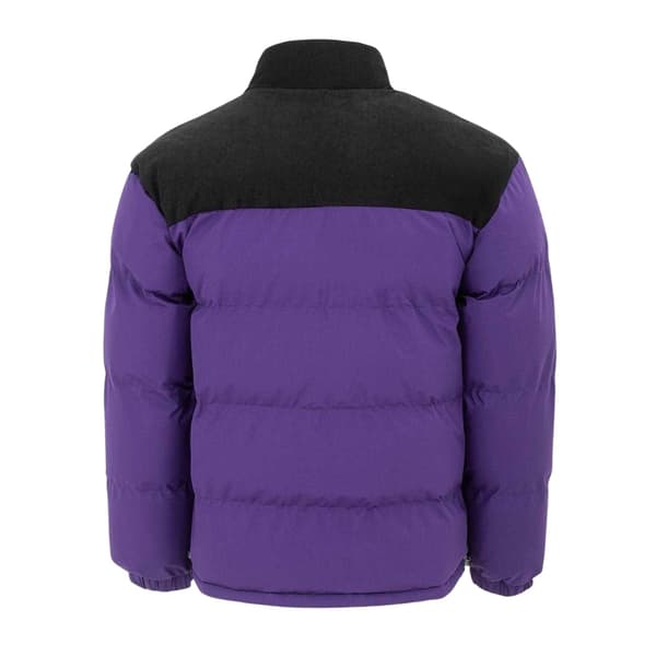 Firetrap Mens Colour Block Corduroy Quilted Puffer Jacket