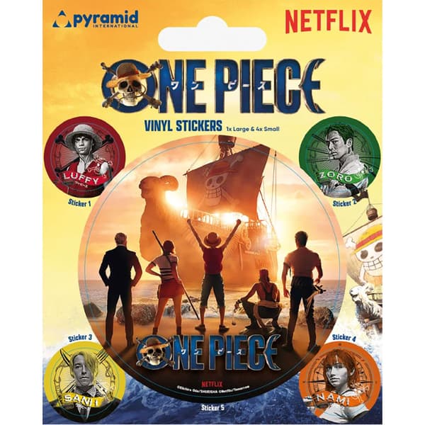 One Piece Live Action Vinylklistermärke (5-pack)