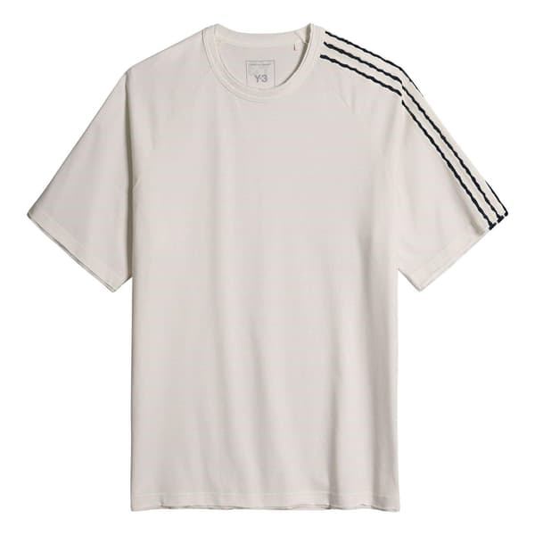 Y-3 Miesten 3 raidan perus T-paita