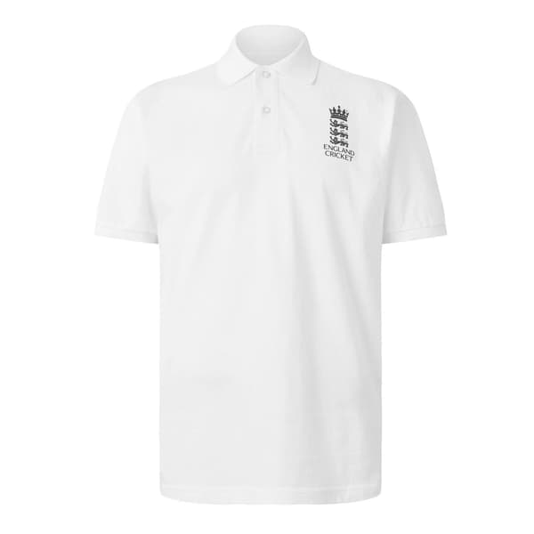 Castore Herr England Cricket Ribbad Pikétröja