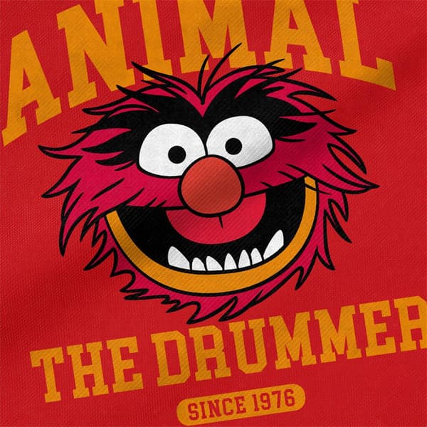Muppetit rumpali Animal-kangaskassi