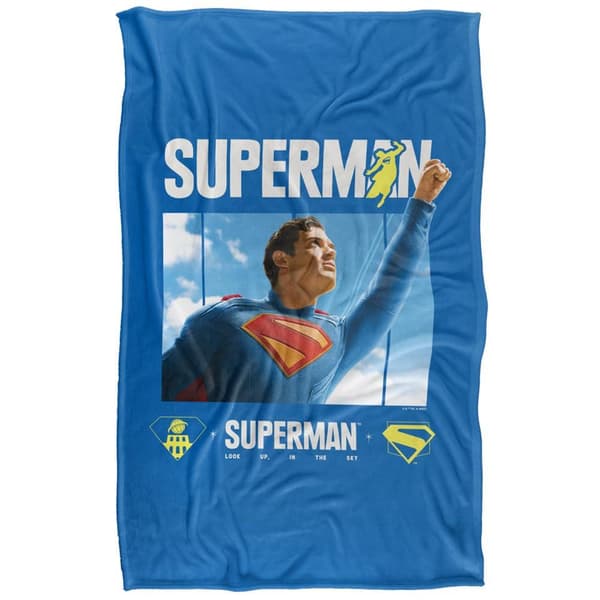 Superman 2025 Comic Run Soft Touch Blanket