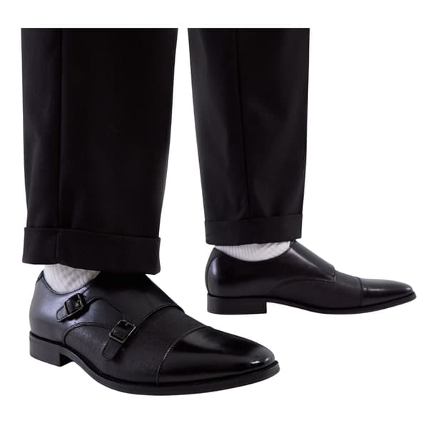 Where's That From Mens Double Monk Strap Flat Formal Shoes