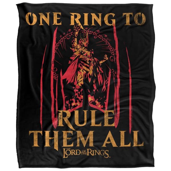 Sagan om ringen Sauron Hjälm och Ring Filt