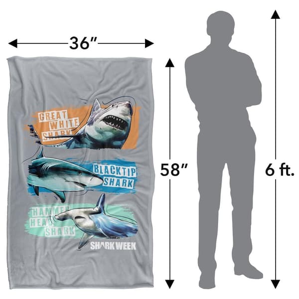 Shark Week Silky Blanket