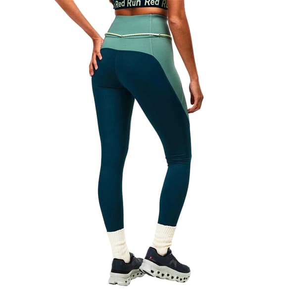 Red Run Dam/Dam Skyline Högmidjade Leggings
