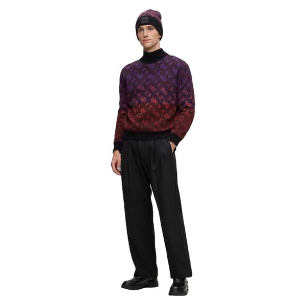 Boss Mens Geometric Regular Jumper