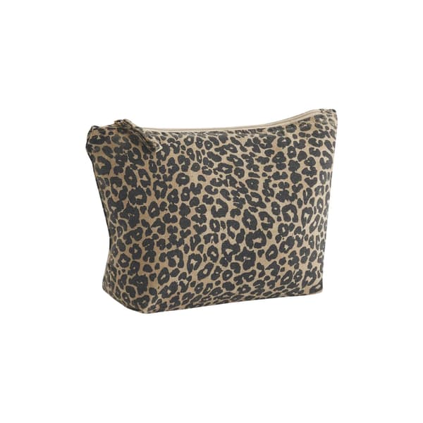 Westford Mill Leopard Print Canvas Accessory Bag
