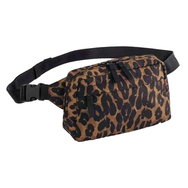 Bagbase Leopard Print Crossbody Bag