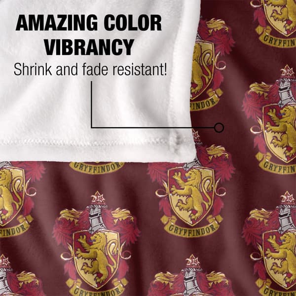 Harry Potter Gryffindor Repeat Print Blanket