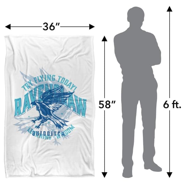 Harry Potter Try Flying Today Ravenclaw Blanket