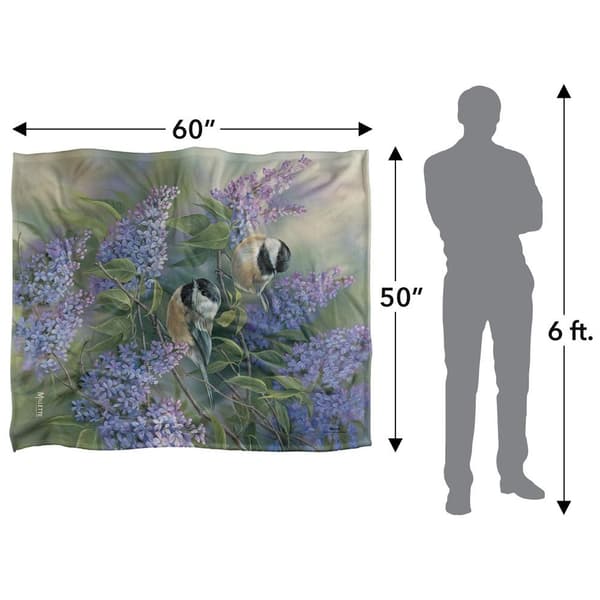 Wild Wings Silky Chickadees Supersoft Blanket