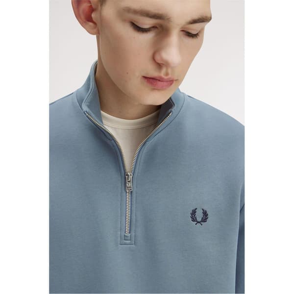 Fred Perry Herr Logo Half Zip Tröja