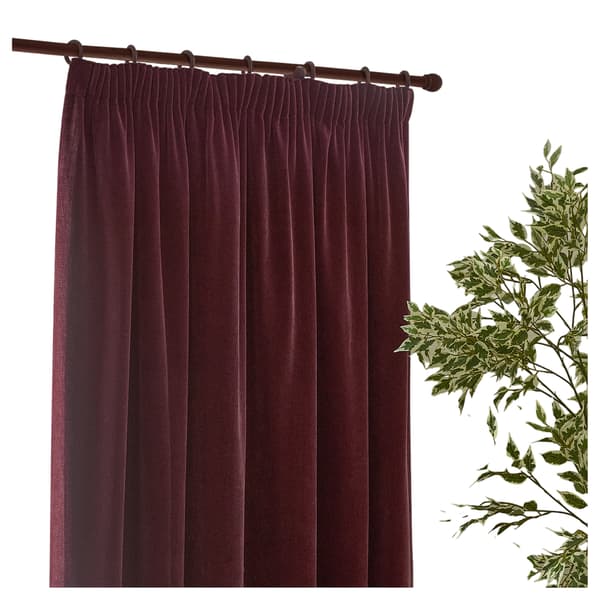 Yard Chenille Lined Pencil Pleat Curtains