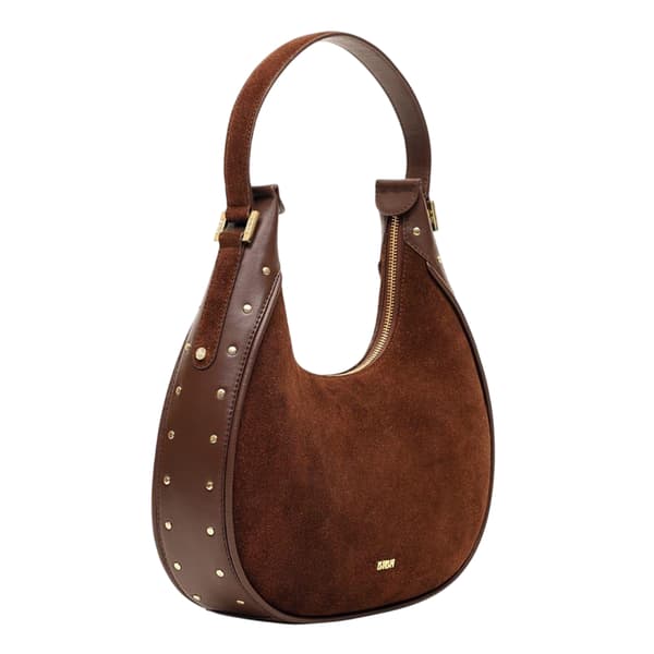 Biba Studded Leather Everyday Shoulder Bag