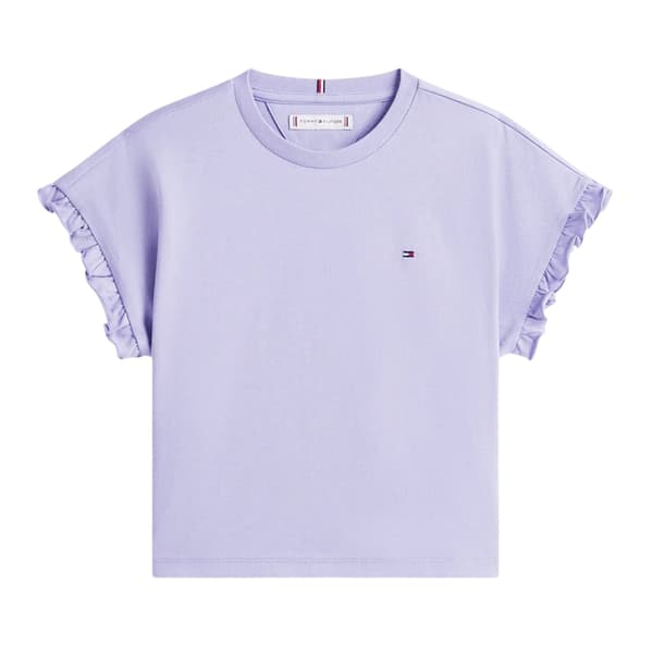 Tommy Hilfiger Flickor Essential Ruffle Croppad Topp