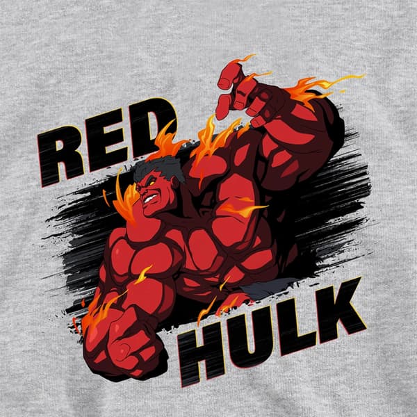 Marvel Lasten/Nuorten Punainen Hulk Fire -huppari