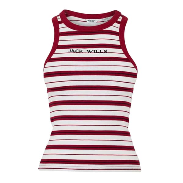 Jack Wills Dam/Dam Randig Slim Linne