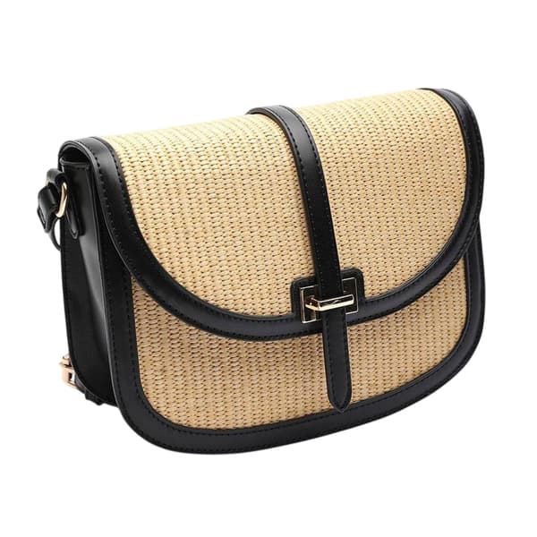 Where's That From Raffia Crossbody-väska