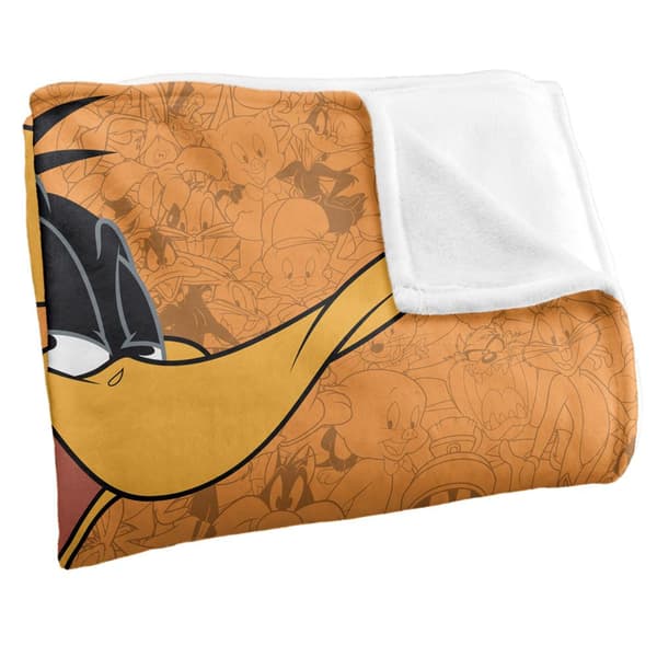 Looney Tunes Character Collage Daffy Blanket