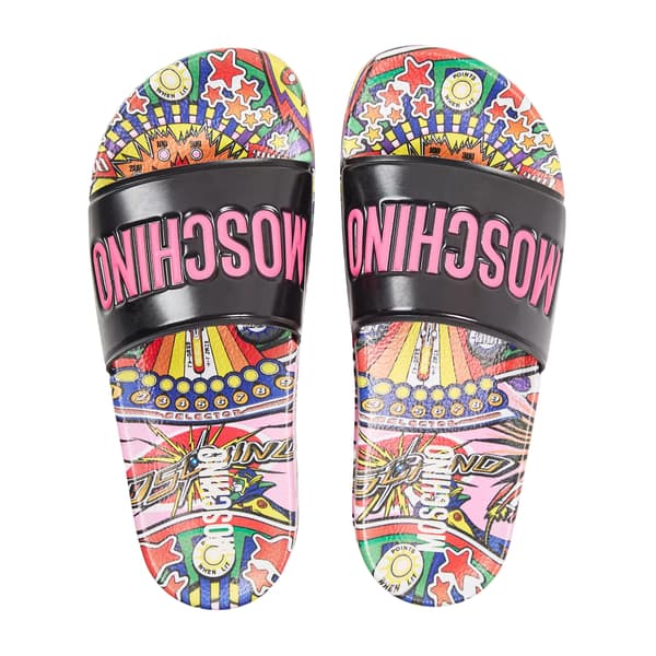 Moschino Naisten Open Toe Flat Sliders