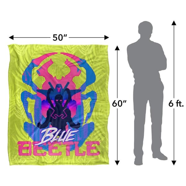 Blue Beetle Silhuettfilt