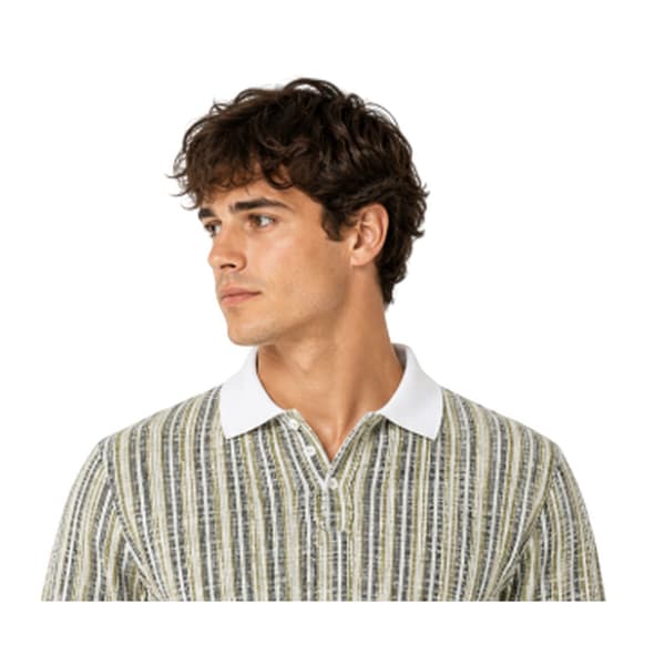 Jack And Jones Herr Randig Regular Vinter Pikétröja