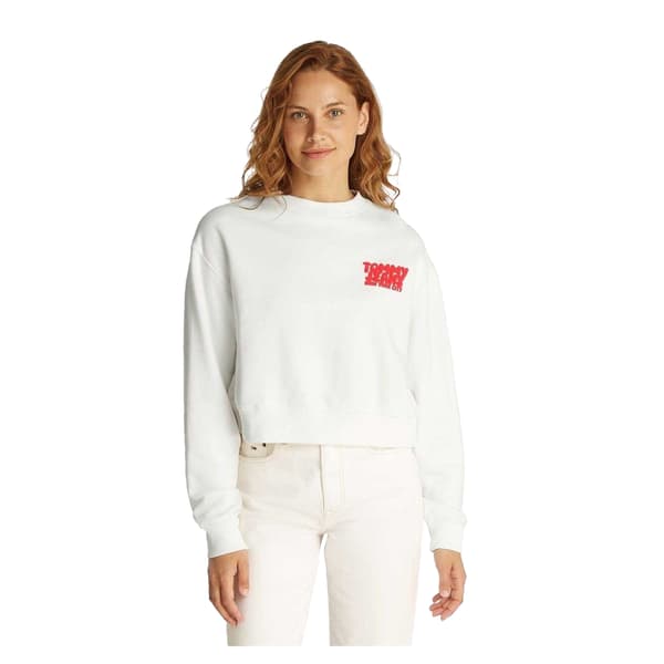 Tommy Jeans Dam Bubble Crop Sweatshirt