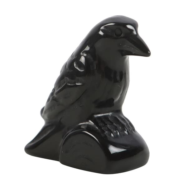Something Different Svart Obsidian Korp Prydnad