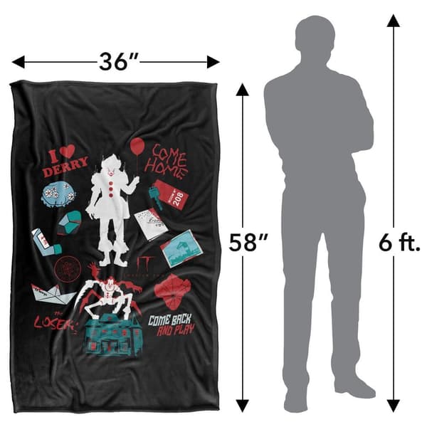 It Chapter 2 Pennywise Icons Blanket