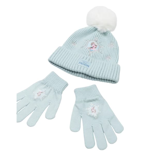 Frost Flickor Elsa Mössa & Handskar Set