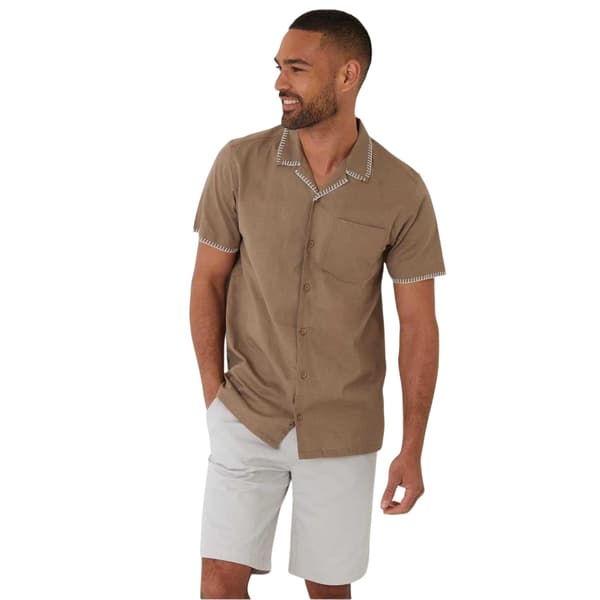 Threadbare Mens Burnley Short-Sleeved Shirt
