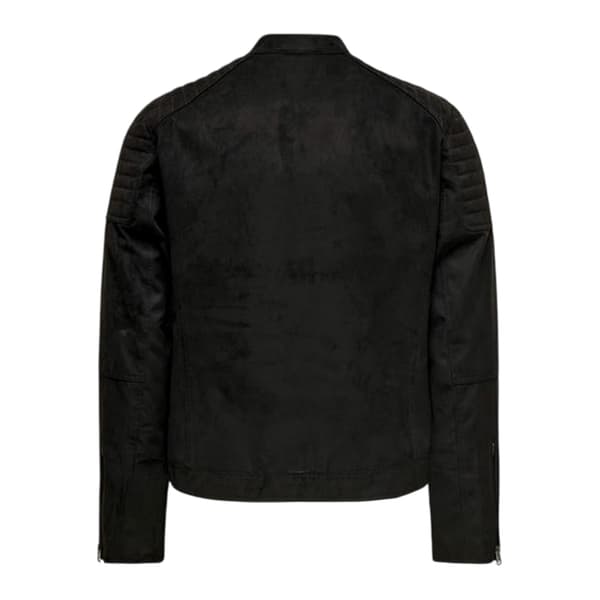 Only Mens Plain Zip Pocket Biker Jacket