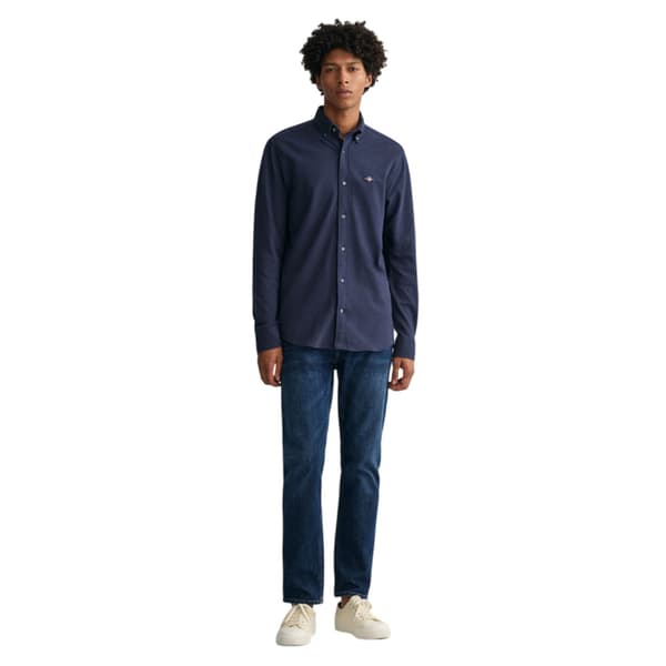 Gant Mens Cotton Pique Regular Button-Down Shirt
