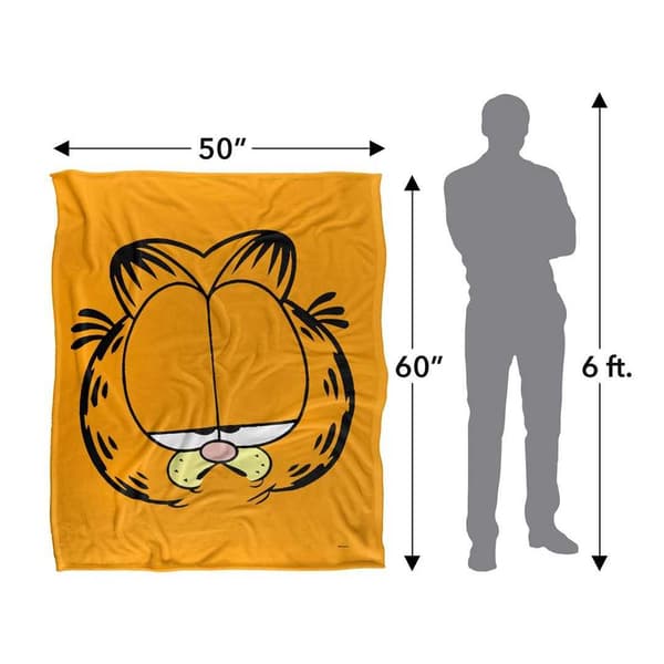 Garfield Silky Big Head Supersoft Blanket
