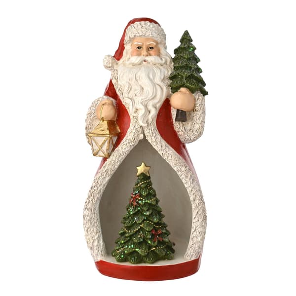Regal Tidings Santa & Mini Tree with LED