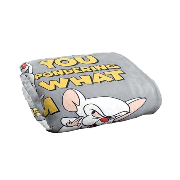 Pinky and The Brain Pondering Soft Touch Blanket