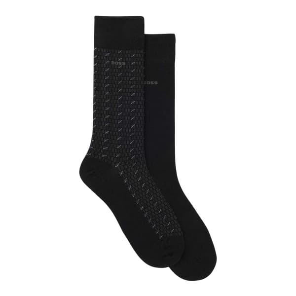 Boss Mönstrade Crew-strumpor för män (2-pack)
